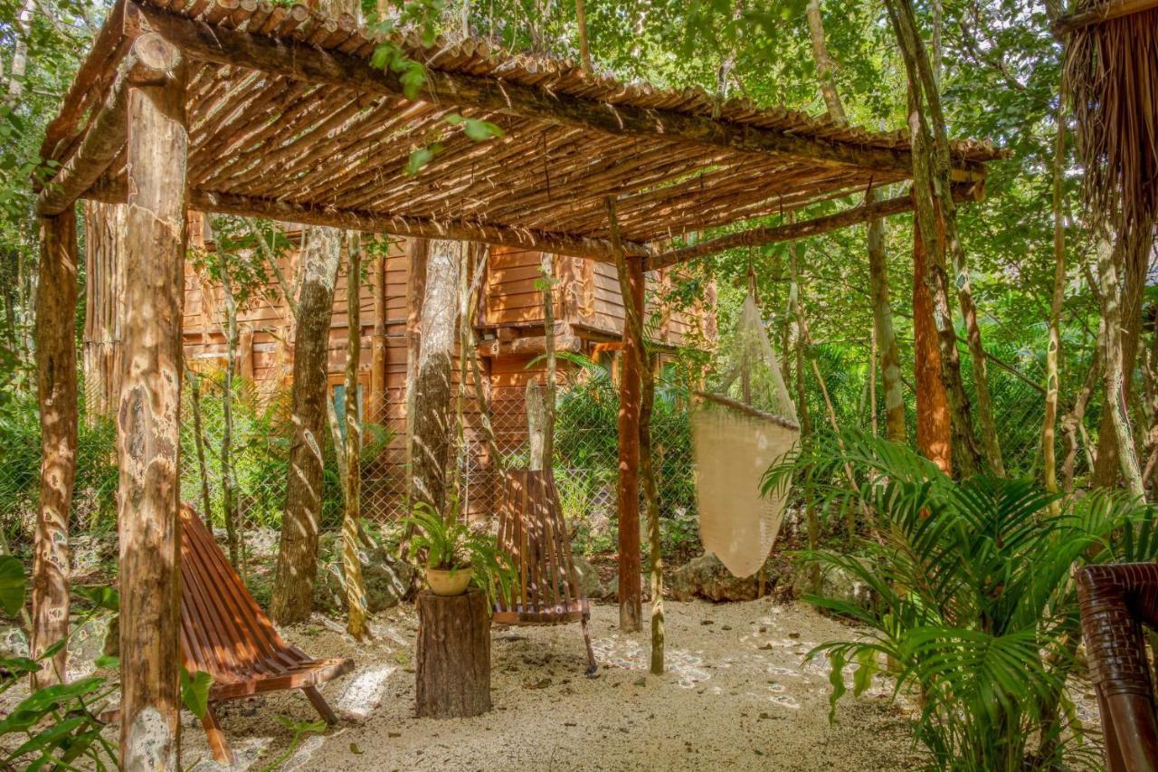 Madre Tierra Eco Habitat Guest House Пуерто Морелос Екстериор снимка