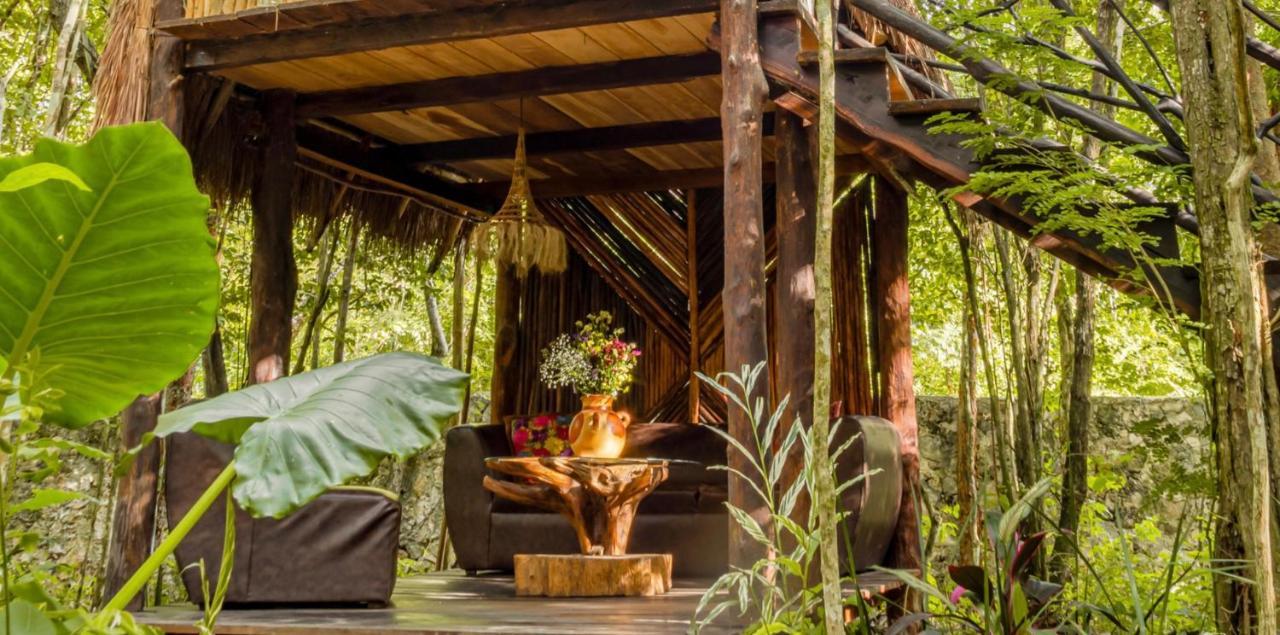 Madre Tierra Eco Habitat Guest House Пуерто Морелос Екстериор снимка