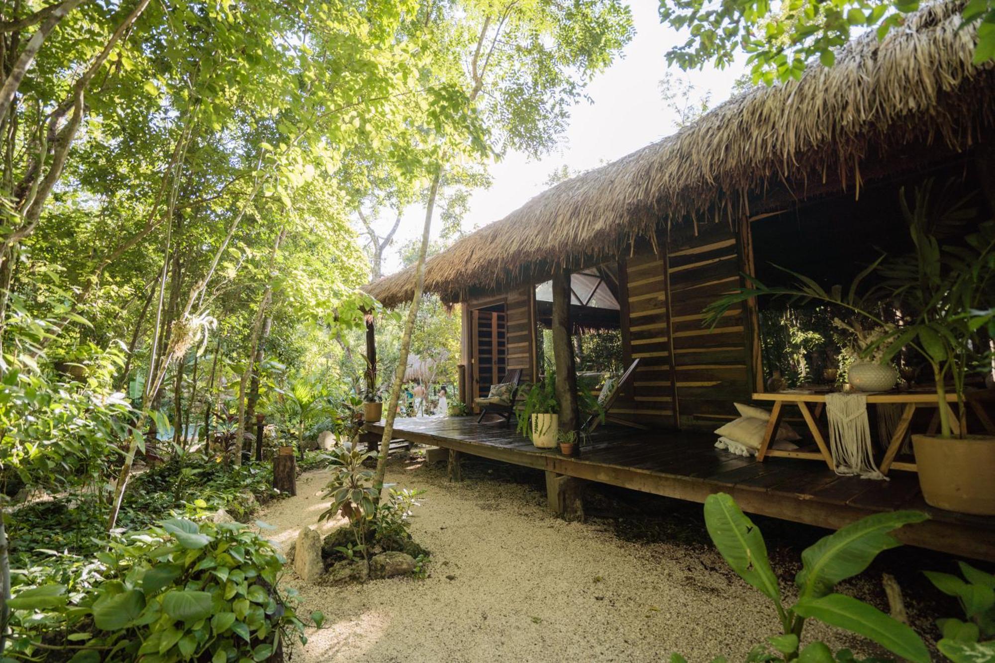 Madre Tierra Eco Habitat Guest House Пуерто Морелос Екстериор снимка