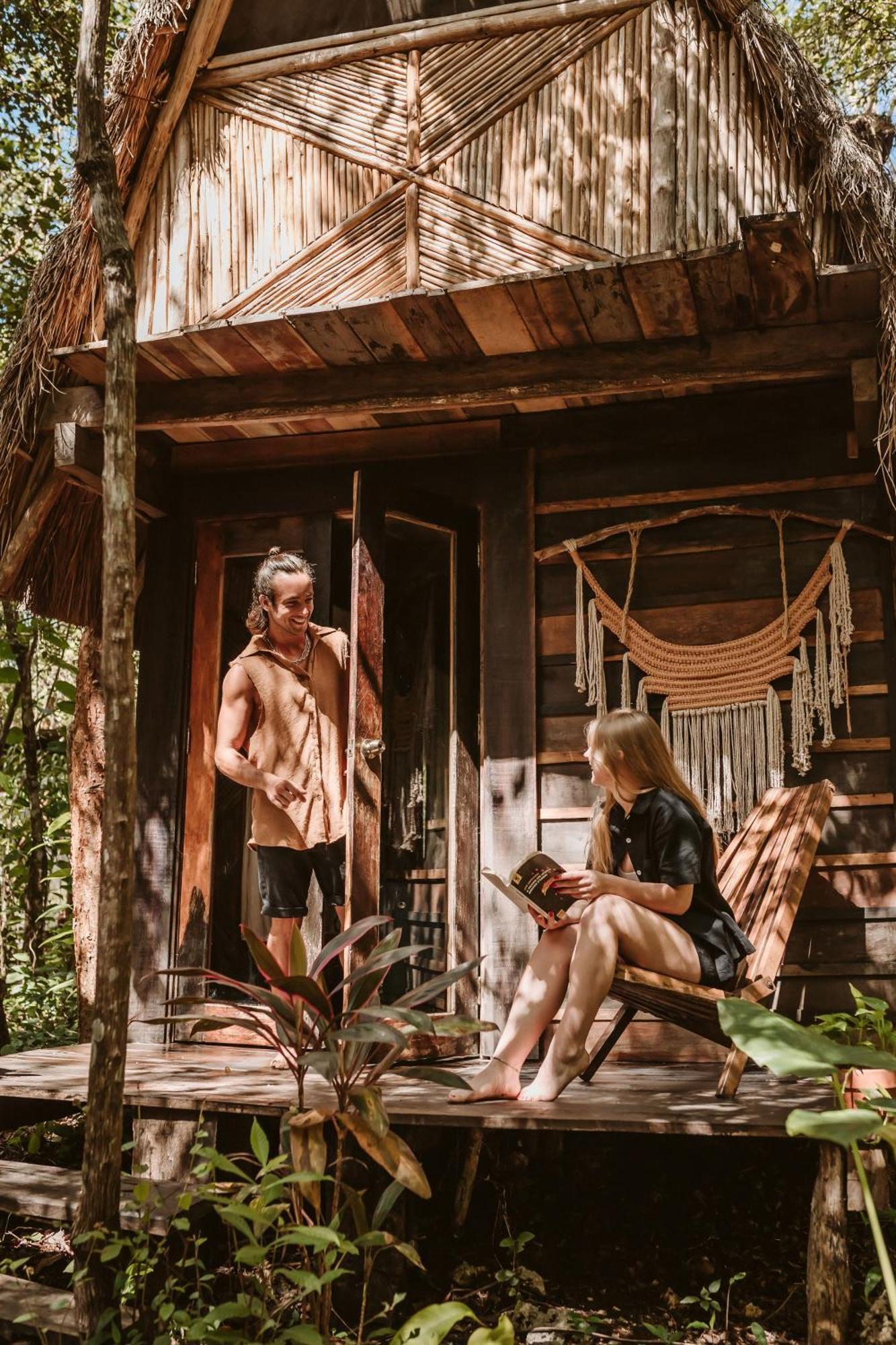 Madre Tierra Eco Habitat Guest House Пуерто Морелос Екстериор снимка
